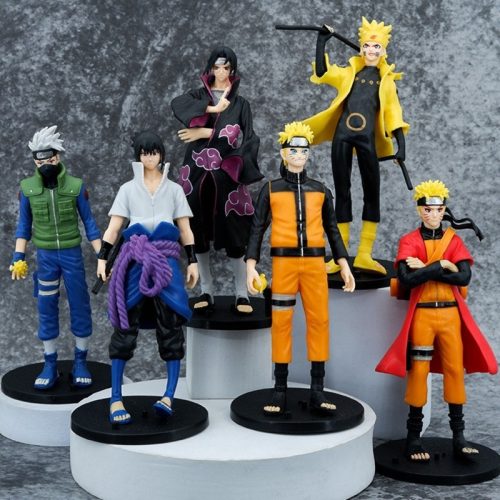 Bộ 6 mô hình các nhân vật Naruto - Cao 18cm - nặng 100g