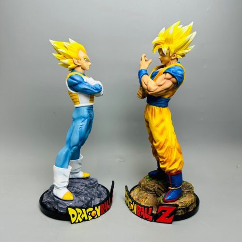 Combo mô hình Songoku và Vegeta Cao 30 - 32cm Nặng 800g