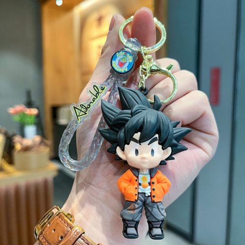Móc khoá Songoku chibi áo cam siêu cute