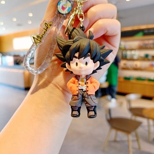 Móc khoá Songoku chibi áo cam siêu cute