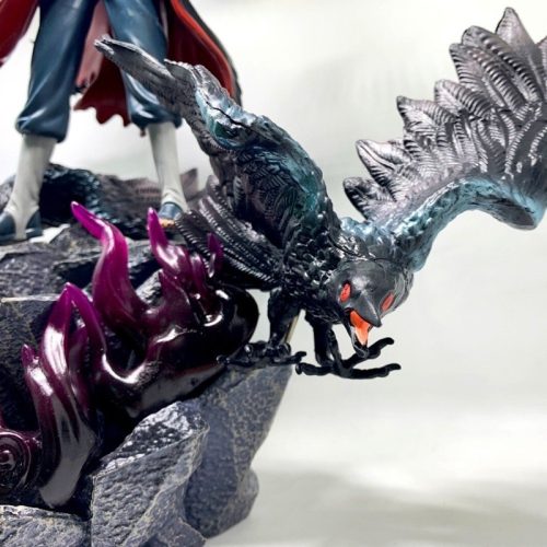 Mô hình Naruto Itachi Akatsuki + 2 đầu thay thế cao 40cm rộng 30 cm nặng 2,5kg
